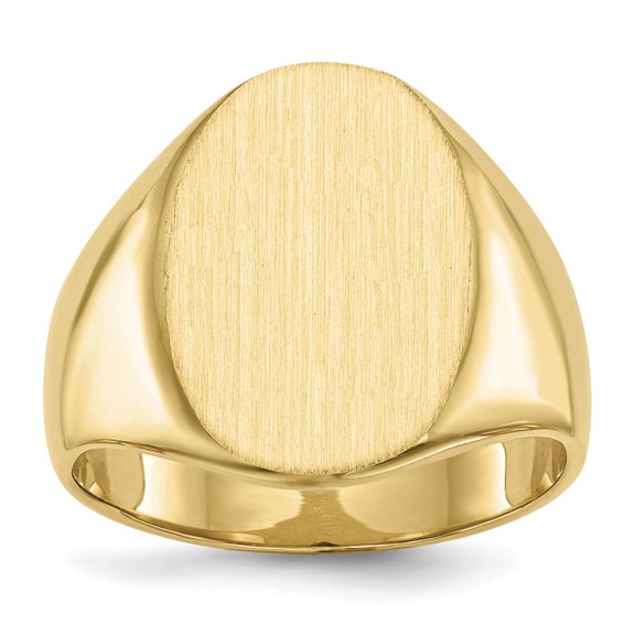 14K Yellow Gold Signet Ring Size 9
