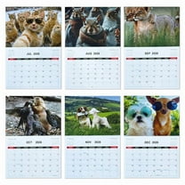 Kugisaki 2026 Calendar Wall, 12 Months Calendar Runs From January 2026 - December 2026, 11" x 8.3", Beautiful Patterns, Twin-Wire Binding, Hanging Hook,Animal Theme