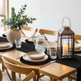 thumbnail image 6 of Black Round 15 Inch Placemats Set of 6, Solid Color Farmhouse Black HeatResistant Non Slip Place Mats for Dining Table, Wipeable Braided Kitchen Table Mats for Housewarming, 6 of 9
