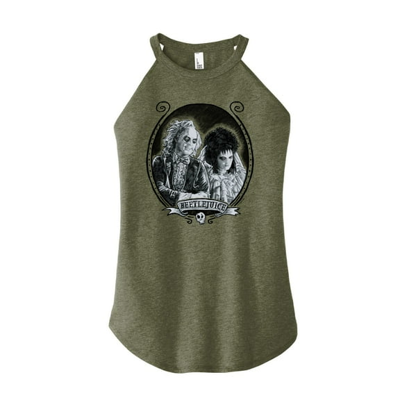 Beetlejuice - Graphite Beetlejuice - Juniors High Neck Tank Top