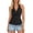 Black, variant on Women's Halter Top, Solid Color Front Cross V Neck Sleeveless Sexy Backless Summer Going Out Top, Chic and Flattering Design for Parties, Dates, and Evening Events Red XXL