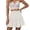 White, variant on Women's Summer Skirts Boho Flowing High Rise A Line Skirt with Tiered Ruffle Details for Spring Summer Weddings and Everyday Wear Black 4XL
