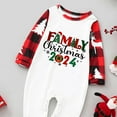 thumbnail image 6 of Penkiiy Family Christmas Pajamas Matching Sets Lounge Home Pjs Long Sleeve Shirts and Plaid Pants Xmas Holiday Pajama Outfits 9 Months White, 6 of 6