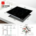 thumbnail image 2 of GASLAND 30" 4 Burners Built-in Electric Induction Cooktop, 9 Power Levels Induction Cooktop, 240V, 2 of 7