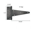 thumbnail image 3 of Shed Windows and More Double Door Hardware Kit 8" Hinge T-Handle Barrel Bolts Shed Door Hinges, 3 of 4