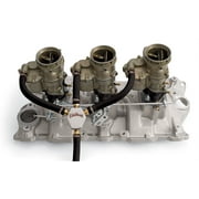 Angle View: Edelbrock Fuel Block Kit Triple Feed 1286 Mini Block