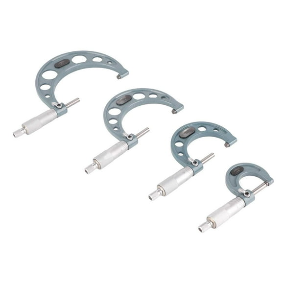 Micrometer Caliper4Pcs 0‑4in Imperial Micrometer Micrometer Measurement Tool Imperial Micrometer Built to Last