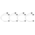 thumbnail image 4 of 4pcs PWM Fan Extension Cable 4 Pin Silver Coated Copper Wire PC Fan Extension Cable for PC Cooling Fan 1 to 2 Splitter, 4 of 14