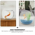thumbnail image 4 of Phenofice 2Pcs Clear Plastic Fish Bowls Round Fish Tank Small Desktop Aquarium for Relaxation, 4 of 7
