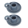 thumbnail image 1 of 2pcs Elegant Ceramic Candle Holders Nordic Style for Home (Blue), 1 of 9