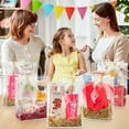 thumbnail image 6 of Clear Plastic Gift Bags with Handles, Reusable Party Favor Bags with Ribbon Transparent Gift Wrap Bags Bulk for Weddings Birthdays, 6 of 10