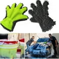 thumbnail image 1 of Fiudx Guantes para Lavado de Autos, Herramienta de Limpieza Suave y Cómoda, Diseño de Dedos Completos Que Protege Las Manos, Material No Abrasivo Fácil de Limpiar, Solución Eficaz para El Lavado de A, 1 of 6