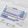 thumbnail image 6 of ATTACK SHARK X85 Wireless Mechanical Keyboard 75% Gasket-mounted Bluetooth 5.1/2.4G Wireless & Type-C Wired Mechanical Keyboard, 6 of 9