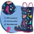 thumbnail image 3 of Bocca Kids Rain Boots Rainbow Cloud Rain Boots For Girls with Handles 9M, 3 of 6