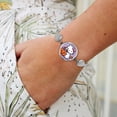 thumbnail image 3 of Hello Kitty Thanksgiving halloween Stainless Steel Vintage Angel Wing Feather Cuff Bracelet Fashion Jewelry Gift for Men and Women, 3 of 5