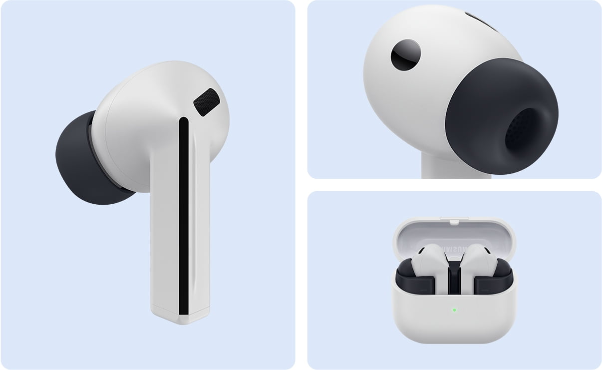 Samsung Galaxy Buds3 FE Bluetooth Headphones and Charging Case, Gray