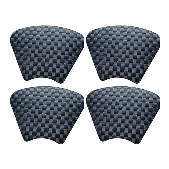 Saleen Half-Round 16-Inch Placemat (Cobalt Blue, Set of 4)