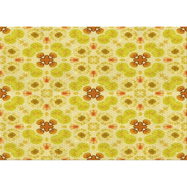 Ahgly Company Tapis Rectangulaire Lavable en Machine Intérieur Transitionnel Jaune, 7 Pieds x 9 Pieds