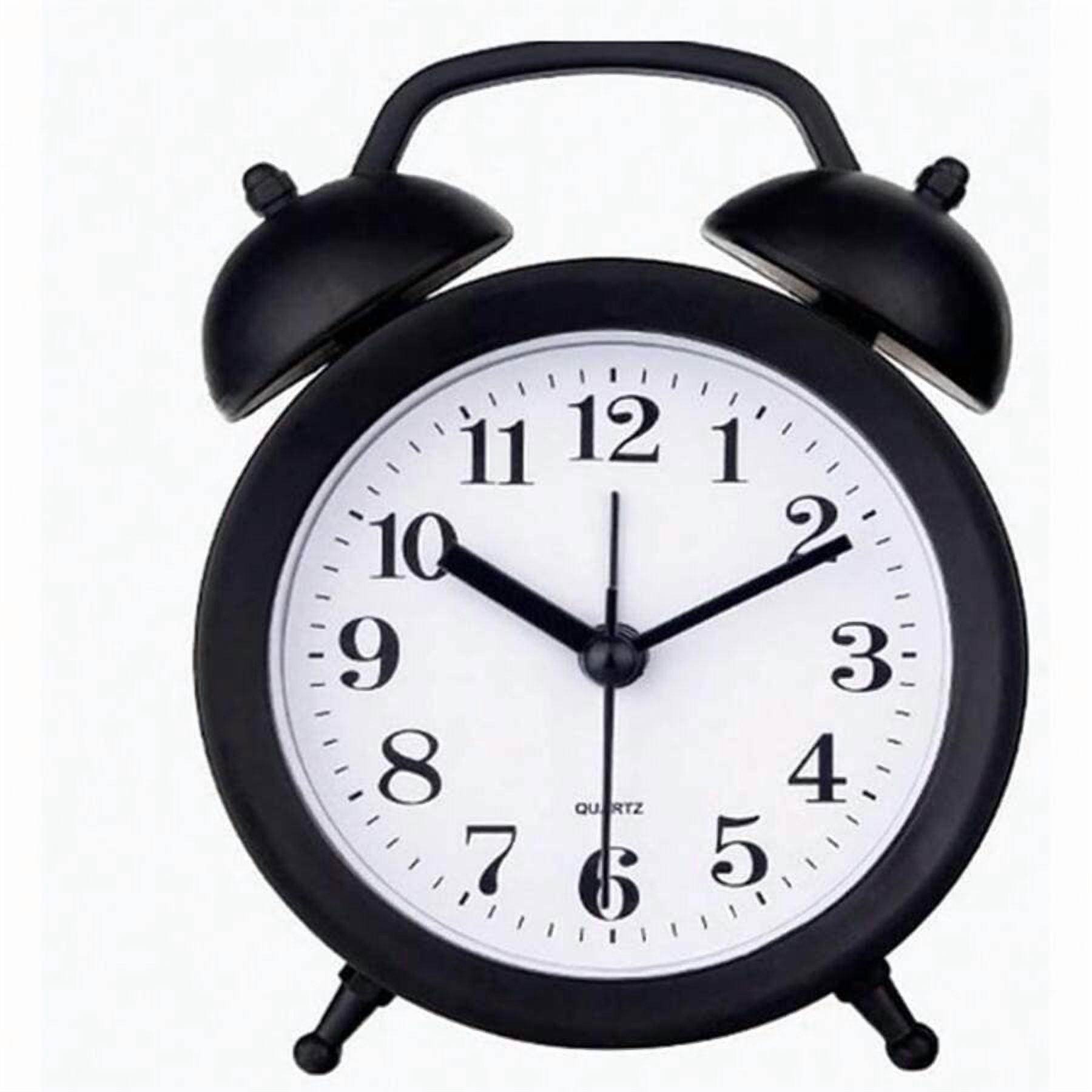 Double Bell Kids Alarm Clock, Classic Analog Design to Teach Children Time Management