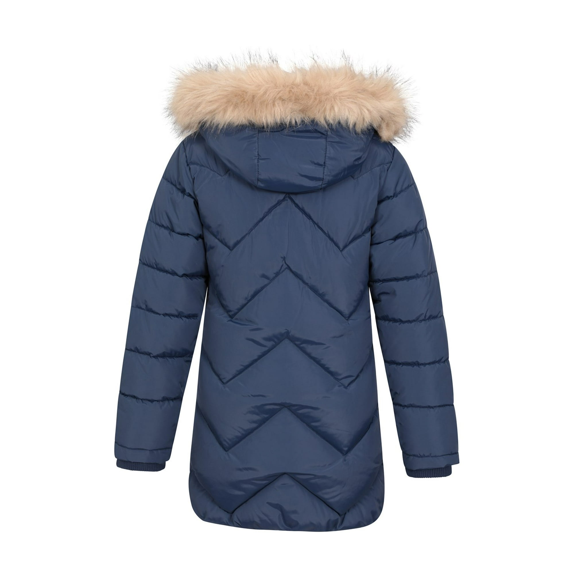 Mountain Warehouse Blue Kids Galaxy Water Resistant Long Padded Jacket 910years Girls