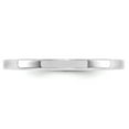 thumbnail image 2 of Real 14ktW 2mm Standard Flat Comfort Fit Band Size 4; for Adults and Teens; for Women and Men, 2 of 3