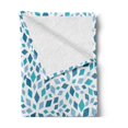 thumbnail image 2 of Teal Soft Flannel Fleece Throw Blanket, Abstract Style Scattered Mosaic Shapes in Blue Tones Rhombus, Cozy Plush for Indoor and Outdoor Use, 50" x 60", Slate Blue Turquoise, by Ambesonne, 2 of 5