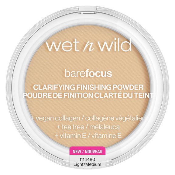 Polvo compacto fijador traslúcido de maquillaje Wet n Wild Bare Focus Light/Medium