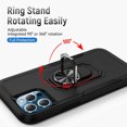 thumbnail image 5 of Funda para iPhone SE 2020/7/8/6 Nuevo Diseño con Anillo Giratorio de 360 Grados Funda Protectora a Prueba de Golpes Doble Capa TPU y Funda Protectora de PC Compatible,Negro, 5 of 5