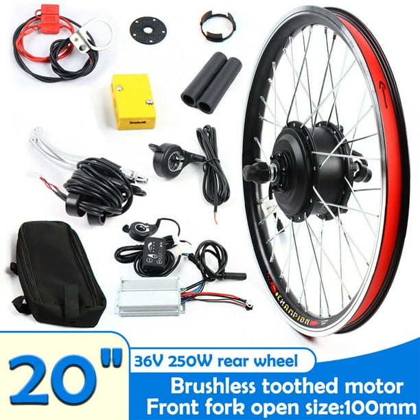 MONIPA 20" Front/Rear Wheel Hub Electric Bike Conversion Kit, 36V 250W