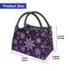 thumbnail image 2 of Fotbe Snowflake Gradient Purple Bolsa Térmica Portátil con Estampado, Bolsa de Entrega de Alimentos Aislada, Bolsa Reutilizable de Gran Capacidad para Comidas y Supermercado, 2 of 6