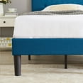 thumbnail image 5 of VECELO Upholstered Platform Bed with Adjustable Headboard, Twin Size, Blue, 5 of 8