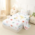 thumbnail image 2 of Erosebridal Kawaii Flower Twin Sheet Sets for Girls, Colorful Bowknot Bedding, 1 Flat Sheet 1 Fitted Sheet and 1 Pillowcase, 3pcs, 2 of 5
