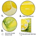 thumbnail image 3 of Designart "Zesty Lemon Zenith I" Fruits Canvas Prints, 3 of 7