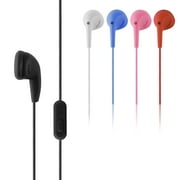 circuit city 3.5mm stereo earbuds earphone headset with microphone remote
