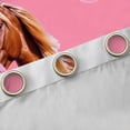 thumbnail image 4 of Homewish Animal Horse Black Out Curtains for Teens Boys Girls,Pink Brown Curtains Pack of 2 (42x63 Each),Rustic Farmhouse Bedroom Curtains,Ultra Soft Home Decor, 4 of 6