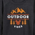 thumbnail image 3 of Mickey & Friends - Outdoor Vibes - Women's Lightweight French Terry Long Sleeve Shirt, 3 of 5