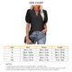 thumbnail image 5 of Puff manga blusa V cuello hueco color puro slim fit manga corta blusa casual para mujer negro L, 5 of 5