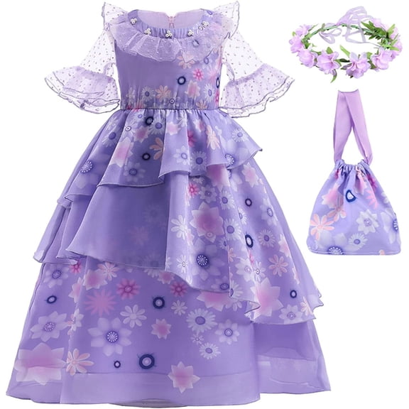 Girls Magical Princess Cosplay Costume Dress 3-12Y