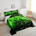 thumbnail image 2 of Dsseng Moderne Noir Bleu Joystick de Jeu Couettes et Duvets Grand Lit, 2 of 5