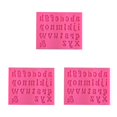 thumbnail image 3 of Wosthever Moldes de fondant cocina Lovely A-Z letras en inglés molde en relieve artesanía Candy Casting Die para celebración minúsculas/rosa Type1 NO1 Wosthever CBP267468, 3 of 6