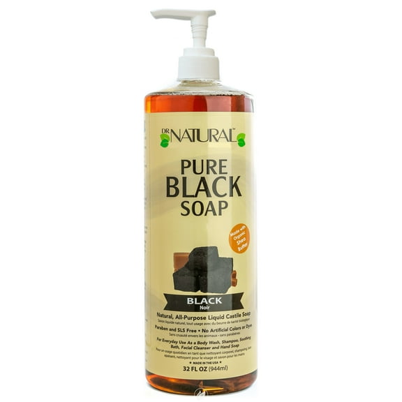 (2 Pack) Dr. Natural Liquid Soap,Black 32 Fz