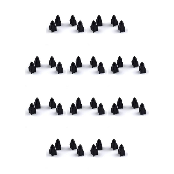 Riwesomey 4 piezas tapas de vástago de válvula de neumático accesorios de cubierta universales componentes modificados vehículos rueda cubierta de aire Negro 10piezas Riwesomey CBP434659