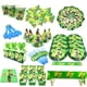 thumbnail image 2 of Decoración de fiesta de cumpleaños con tema de Ben 10, vajilla desechable con patrón de Ben, platos y vasos de papel, banderas, suministros para fiesta de Baby Shower para niños, 2 of 4
