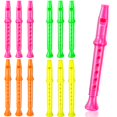 thumbnail image 1 of Etmact Grabadoras de plástico de 5,5 pulgadas - Paquete de 12 - Flauta de plástico de colores mezclados Instrumentos musicales de juguete para regalos de fiesta para niños Bolsas de regalo Instrumento, 1 of 8