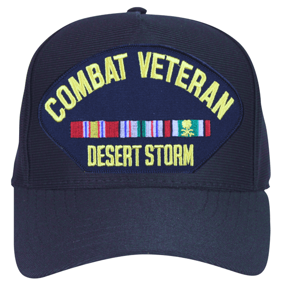 Desert Storm Combat Veteran with Ribbons Ball Cap