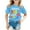 1Blue268, variant on XAOFW Girl's T-Shirts 100 Days Of School Cartoon Print Short Sleeve Crewneck Tee Shirt Back To School Season Loose Fit T Shirt Holiday Vacation Soft Breathable Top