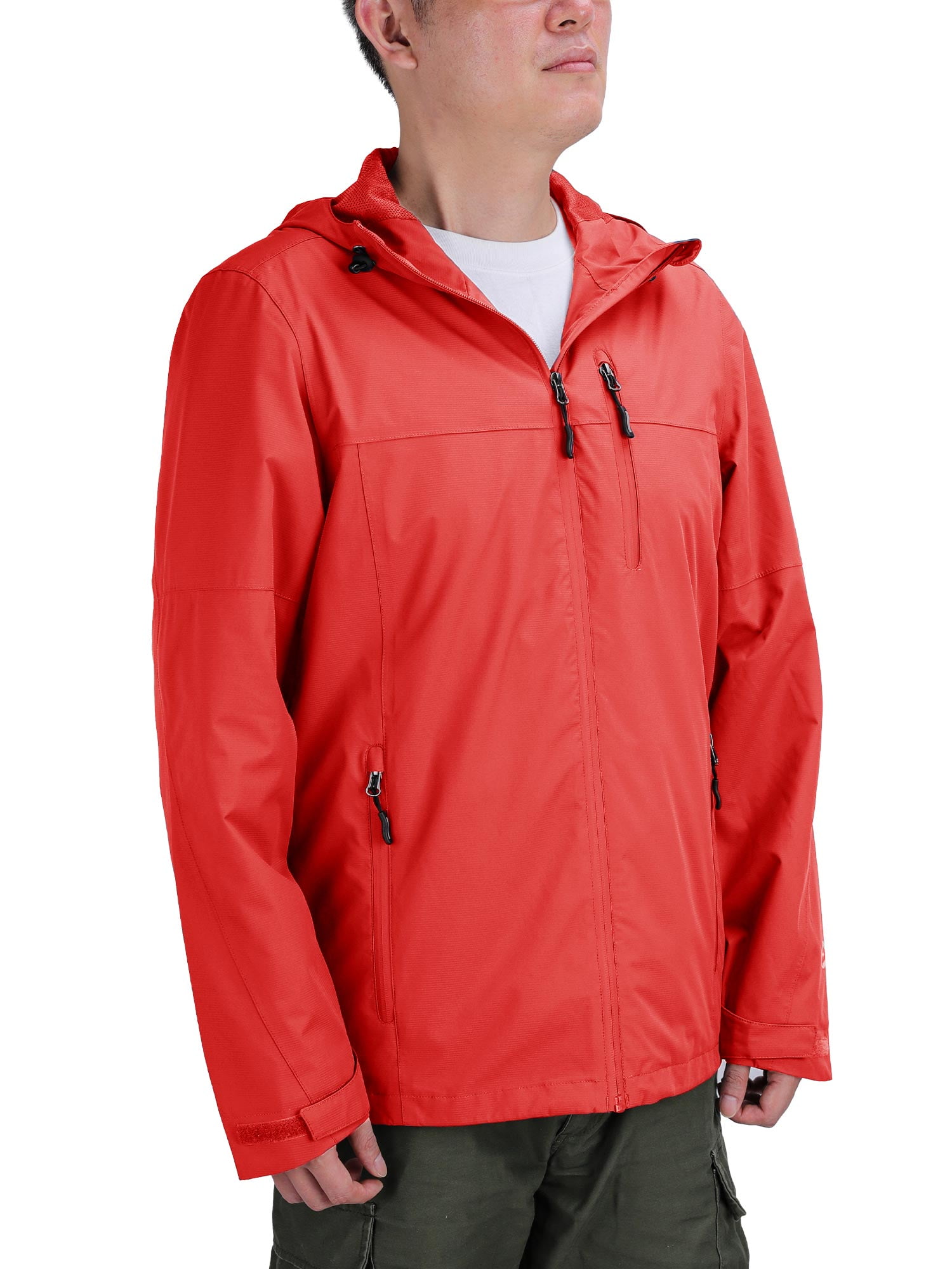 V Off Road Ventures Men's Rain Jacket Waterproof Hooed
