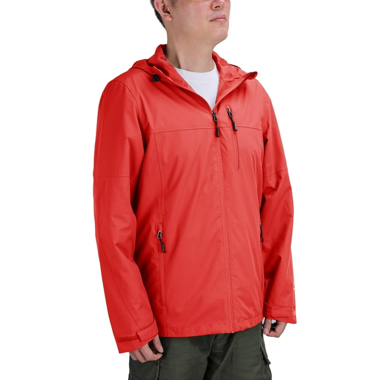 V Off Road Ventures Men's Rain Jacket Waterproof Hooed