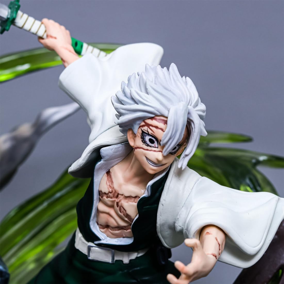New Shinazugawa Sanemi (combat Ver) Character Anime Model Statue Action Figures Desktop Ornament Popular Decorations Fan Souvenirs Creative Gift Collectable