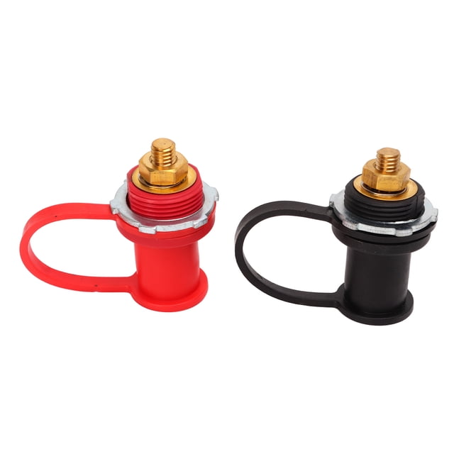 Thru Panel Battery Terminal, 3/8in Stud Universal Safe Battery Binding Post For Yacht For Car For RV